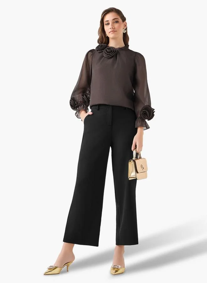 2Xtremz 2Xtremz Chiffon Top with Ruffles